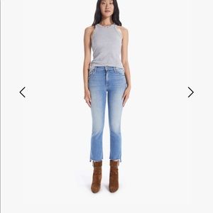 Mother Jeans, Insider Crop Step Fray